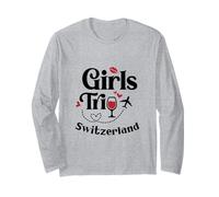 Cute Wine Girls Trip Suiza Viajes Vacaciones Manga Larga