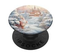 Cute Winter Accessories For Women Pastel Christmas Snow PopSockets PopGrip Adhesivo