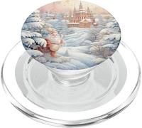 Cute Winter Accessories For Women Pastel Christmas Snow PopSockets PopGrip para MagSafe
