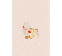 Cute Winter Christmas Mouse Composition Notebook: Cozy Watercolor Illustration on the Cover 120 dotted pages