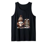 Cute Winter GNOME Love Pumpkin Spice Cocoa For Christmas Camiseta sin Mangas