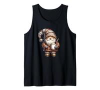 Cute Winter GNOME Love Pumpkin Spice Hot Cocoa For Christmas Camiseta sin Mangas