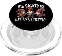 Cute Winter Gnomes For Xmas Ice Skating with My Gnomies PopSockets PopGrip para MagSafe