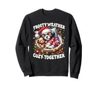 Cute Winter Sayings Christmas Vibes For Shih Tzu Lovers Sudadera