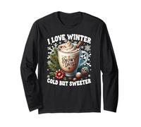 Cute Winter Sayings For Mom Hot Cocoa Lovers and Snowy Days Manga Larga