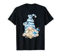 Cute Winter Vacation Family Christmas GNOME with Snowman Camiseta