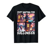 Cute Witch Just Waiting For Halloween Spooky Autumn Camiseta