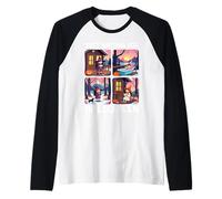 Cute Witch Just Waiting For Halloween Spooky Autumn Camiseta Manga Raglan