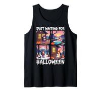 Cute Witch Just Waiting For Halloween Spooky Autumn Camiseta sin Mangas