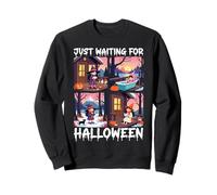Cute Witch Just Waiting For Halloween Spooky Autumn Sudadera