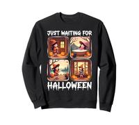 Cute Witch Just Waiting For Halloween Spooky Autumn Sudadera