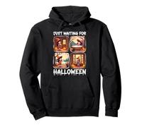 Cute Witch Just Waiting For Halloween Spooky Autumn Sudadera con Capucha