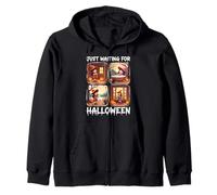 Cute Witch Just Waiting For Halloween Spooky Autumn Sudadera con Capucha