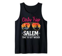 Cute Witch Sunglasses Girls Trip Salem Time to Get Wicked Camiseta sin Mangas