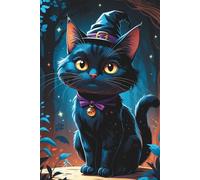Cute Witchy Cat Blank Notebook: for Organising & Planning Your Life