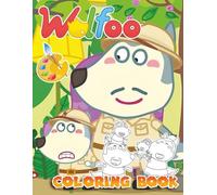 Cute wo.lfoos Coloring Book: One Sided JUMBO Coloring Pages for Kids Ages 4-8,8-12