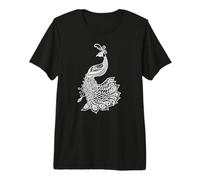 Cute Womens Girls Beautiful Mandala Art Bird Peacock Lover Camiseta Premium