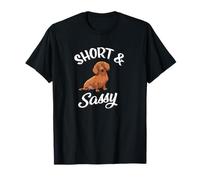 Cute Womens Girls Kids Doxie Short & Sassy Dachshund Lover Camiseta
