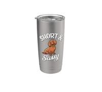 Cute Womens Girls Kids Doxie Short & Sassy Dachshund Lover Vaso térmico de acero inoxidable de doble pared