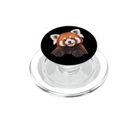 Cute Womens Girls Kids Moms Peeking Pocket Red Panda Lover PopSockets PopGrip para MagSafe