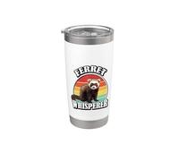 Cute Womens Girls Kids Retro Vintage Lover Ferret Whisperer Vaso térmico de acero inoxidable de doble pared