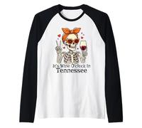 Cute Women's It's Wine O'Clock in Tennessee Camiseta Manga Raglan