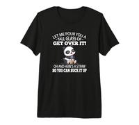 Cute Womens Kids Kawaii Suck It Up Get Over It Panda Lover Camiseta Premium