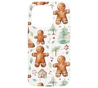 Cute Xmas Baking Stuff For Women Christmas Gingerbread Carcasa para iPhone 15 Pro