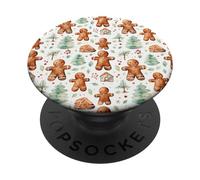 Cute Xmas Baking Stuff For Women Christmas Gingerbread PopSockets PopGrip Adhesivo
