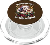 Cute Xmas Cat For Women and Kitten Mom with Christmas Vibes PopSockets PopGrip para MagSafe