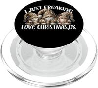 Cute Xmas Gnomes Graphic For Just A Girl Who Loves Christmas PopSockets PopGrip para MagSafe