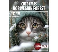 Cute Xmas Norwegian Forest 2025: Savor Over a Year of Charming Norwegian Forest Cats, Designed for Festive Organization in a Large Format