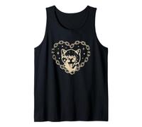 Cute Y2K Cat Heart EMO Goth 90s 2000s Vintage Graphic Camiseta sin Mangas
