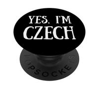 Cute Yes, I'm Czech Czechia Czech Republic PopSockets PopGrip Adhesivo