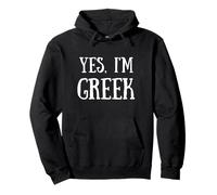 Cute Yes, I'm Greek Greece Sudadera con Capucha