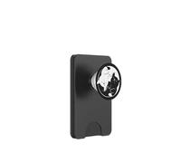 Cute Yin Yang Cats Design Kitty Black and White Background PopSockets PopWallet para MagSafe