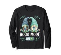 Cute Yoga Gnomes For Women and Hippie Mom Summer Mode On Manga Larga