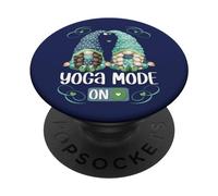 Cute Yoga Gnomes For Women and Hippie Mom Summer Mode On PopSockets PopGrip Adhesivo