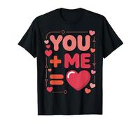 Cute You and Me Equals Love Simple Valentine Humor Camiseta
