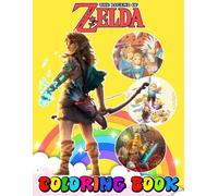 Cute Zel-da's Coloring Book For Fan Teen Men Women Kid: JUMBO Drawing Pages Of Characters for Kids Ages 4-8 8-12