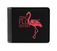 Cute Zero Flocks Given Flamingo - Cartera plegable para hombre, diseño de flamenco, delgada, con tarjetero