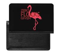 Cute Zero Flocks Given Flamingo - Funda para pasaporte con ranura para tarjetas, funda para pasaporte de viaje