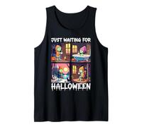 Cute Zombie Just Waiting For Halloween Spooky Autumn Camiseta sin Mangas