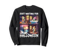Cute Zombie Just Waiting For Halloween Spooky Autumn Sudadera