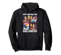 Cute Zombie Just Waiting For Halloween Spooky Autumn Sudadera con Capucha