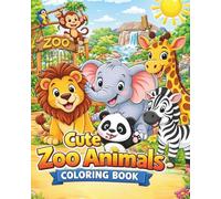 Cute Zoo Animal Coloring Book: Coloring Book