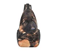 Cutean Shepherd Puppy Jewel Dragonfly Crossbody Mochila Sling Bag Hombres Mujeres Senderismo Chest Pack Mochila
