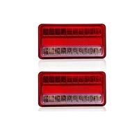 CUTEAS Faro Trasero 2 Luces LED Traseras De 20 LED 12 V-80 V para Coche Camión Remolque Caravana Furgoneta Luces Intermitentes Freno Y Marcha Atrás Piloto Trasero(2 X)