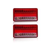 CUTEAS Faro Trasero 2 Luces LED Traseras De 20 LED 12 V-80 V para Coche Camión Remolque Caravana Furgoneta Luces Intermitentes Freno Y Marcha Atrás Piloto Trasero(2 Pieces)