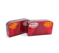 CUTEAS Faro Trasero Luz Trasera LED 12 V para Coche Camión Luz Freno Señal Giro Indicador Furgoneta Camión Remolque Marcha Atrás Piloto Trasero